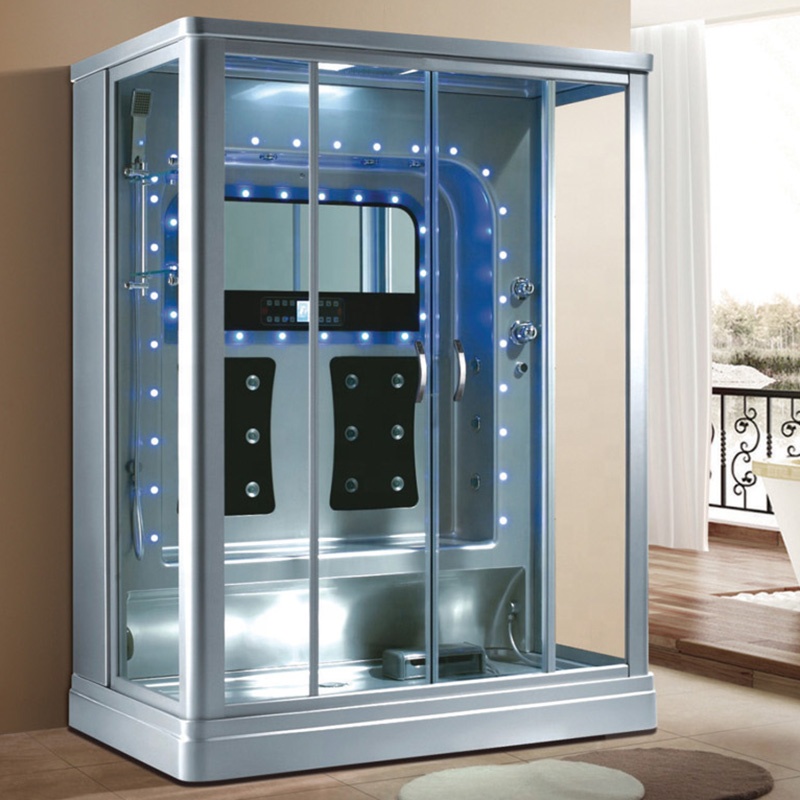 Prefabricated Tempered Glass Whole Unit Steam Shower Room